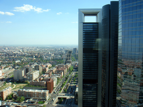 Vista de Madrid desde una de las plantas