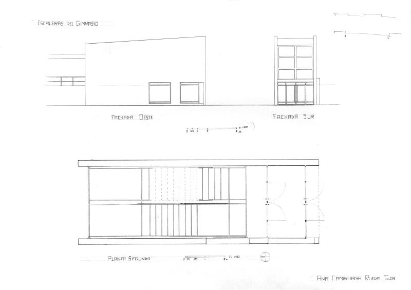 Escaleras del gimnasio de la EPS