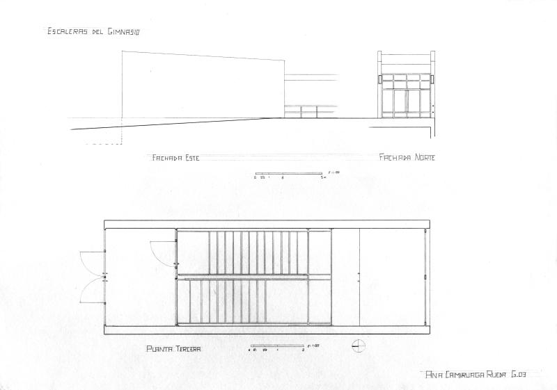 Escaleras del gimnasio de la EPS