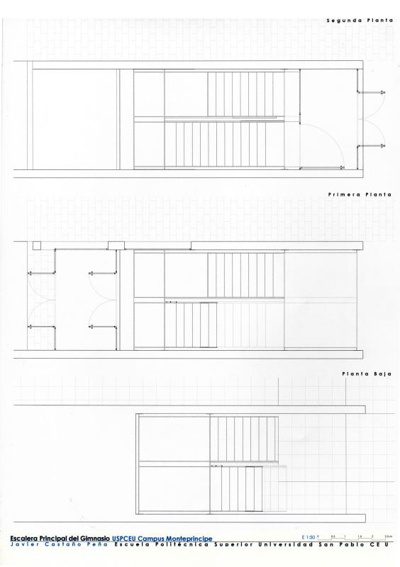 Escaleras del gimnasio de la EPS