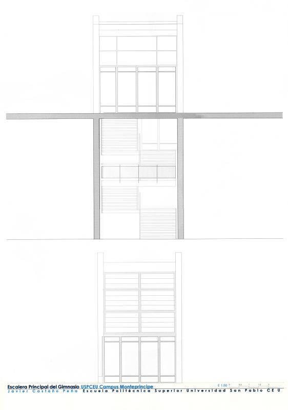 Escaleras del gimnasio de la EPS