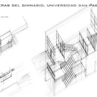 Escaleras del gimnasio de la EPS