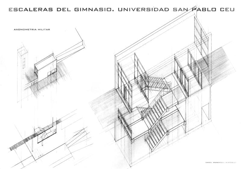 Escaleras del gimnasio de la EPS