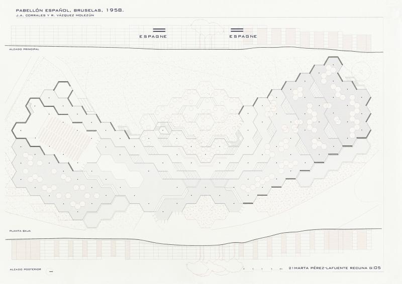 Pabellón Español para la Exposición Universal de Bruselas.