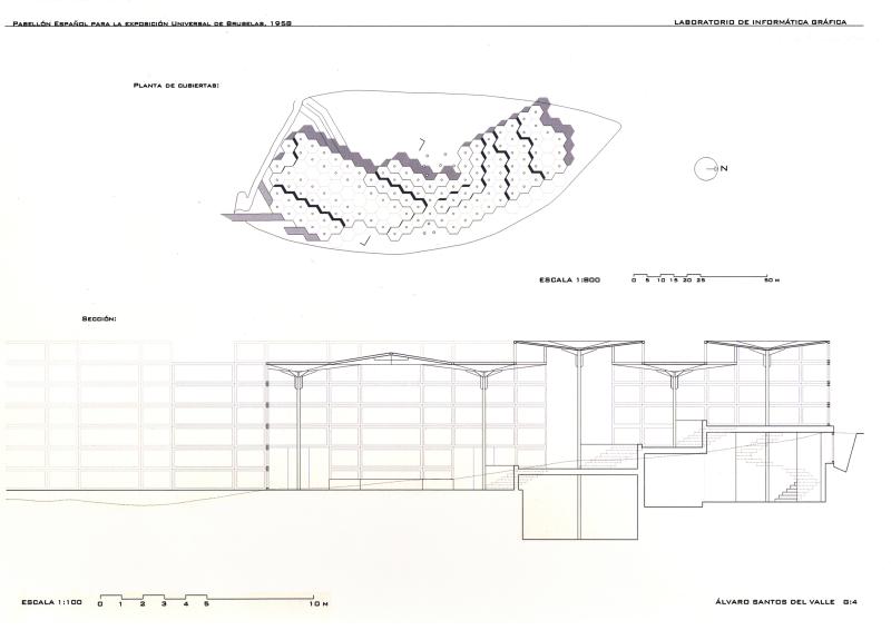 Pabellón Español para la Exposición Universal de Bruselas.