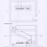 Axonometría militar escalera