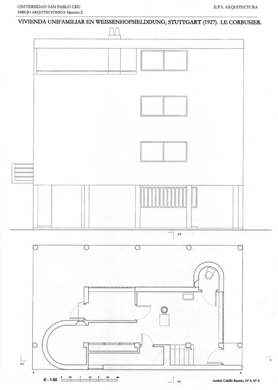 Vivenda en Weissenhofsiedlung 