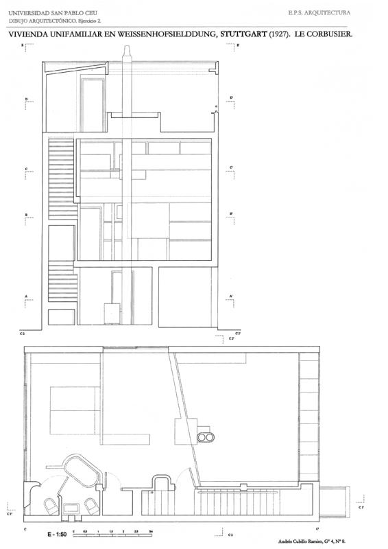 Vivienda en Weissenhofsiedlung 